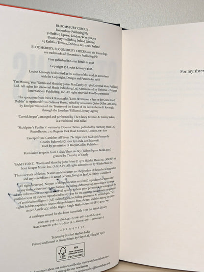 Stations by Louise Kennedy (Signed to Title Page) - Fialta Books