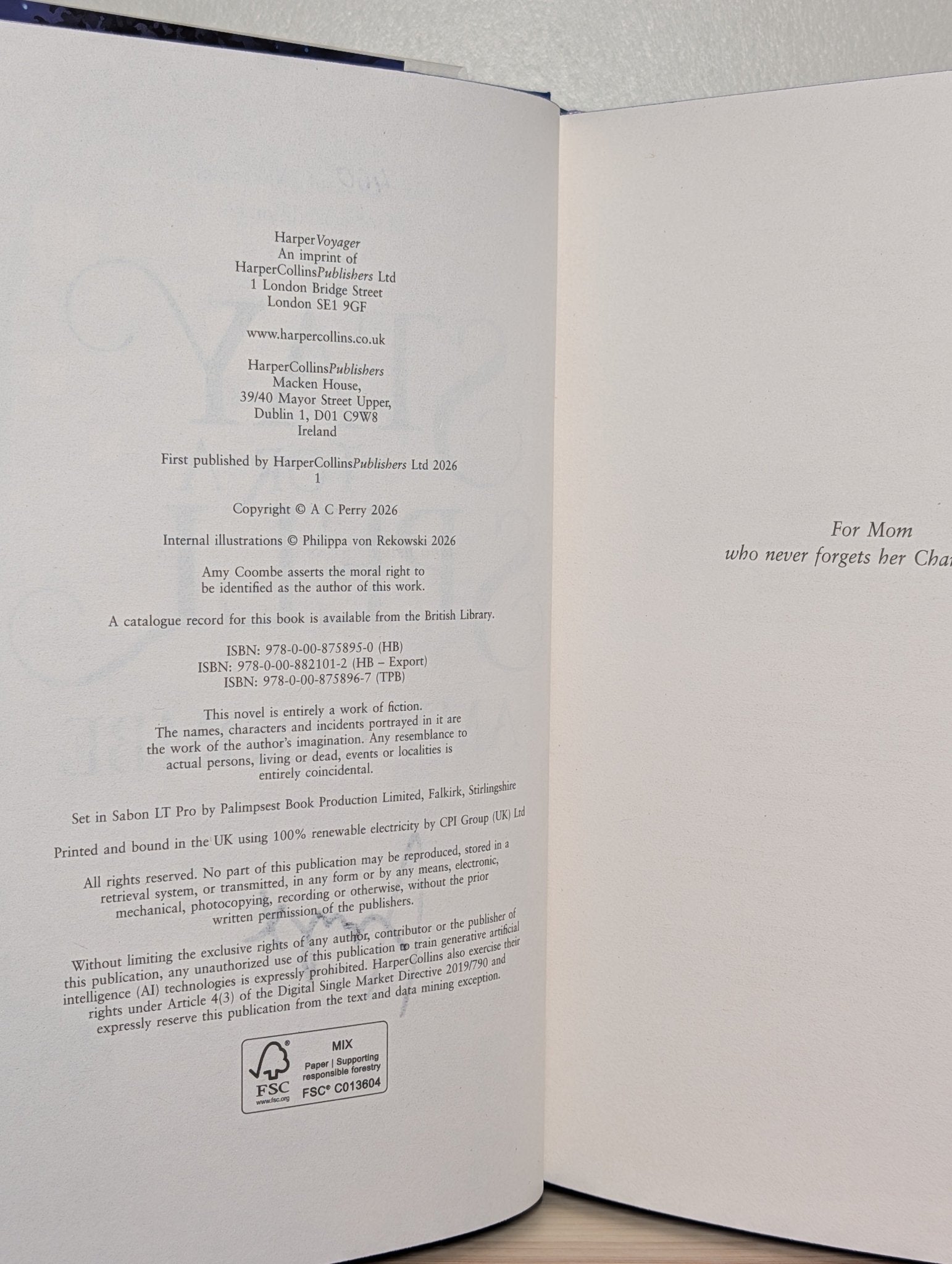 Stay for a Spell by Amy Coombe (Signed First Edition with sprayed edges) - Fialta Books