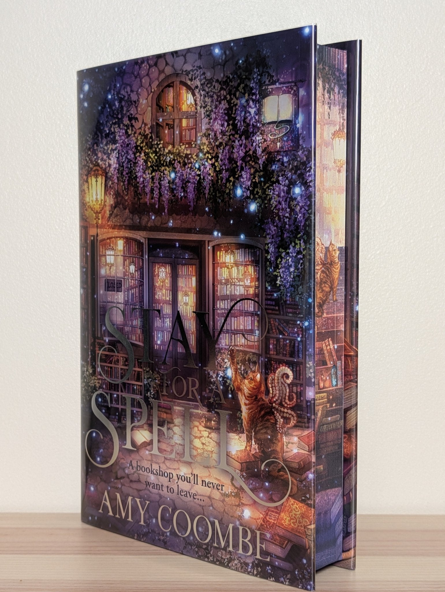 Stay for a Spell by Amy Coombe (Signed First Edition with sprayed edges) - Fialta Books