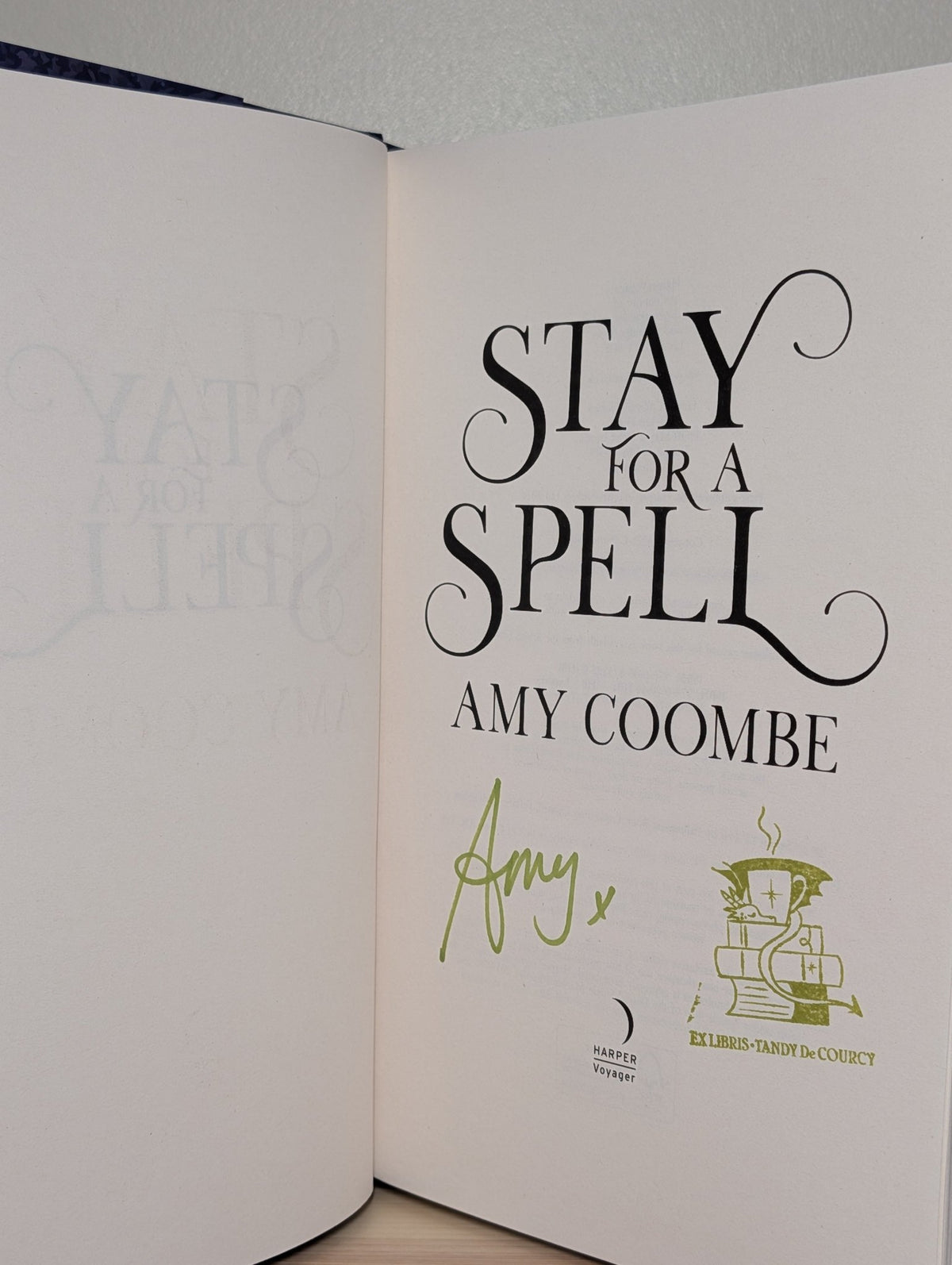 Stay for a Spell by Amy Coombe (Signed Stamped First Edition) - Fialta Books