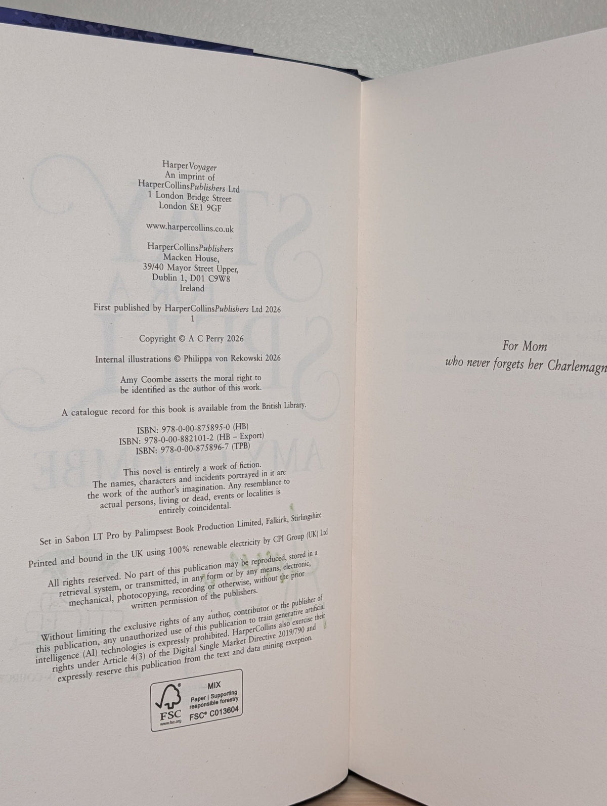 Stay for a Spell by Amy Coombe (Signed Stamped First Edition) - Fialta Books