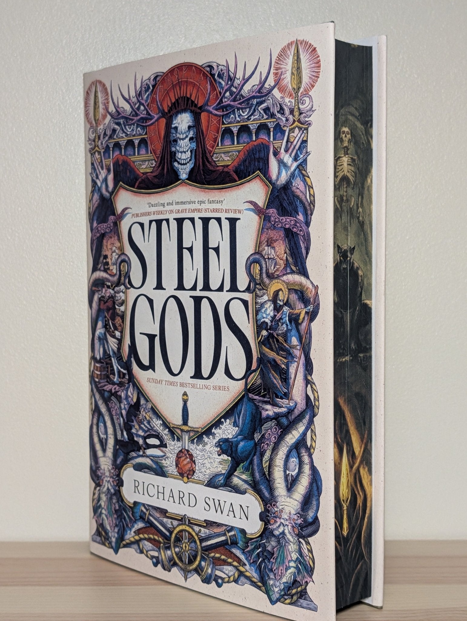 Steel Gods by Richard Swan (Signed with sprayed edges) - Fialta Books