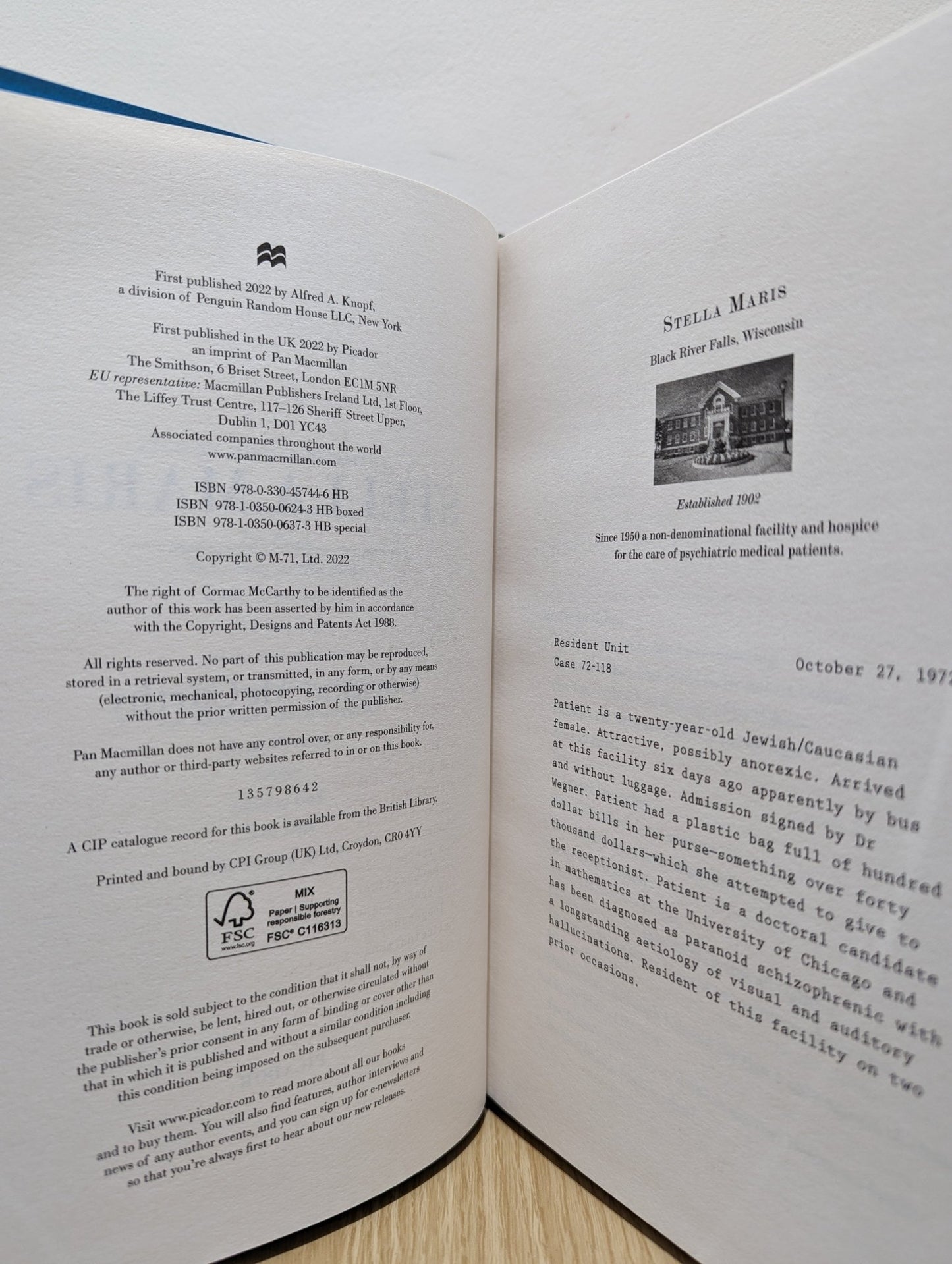 Stella Maris by Cormac McCarthy (First Edition) - Fialta Books