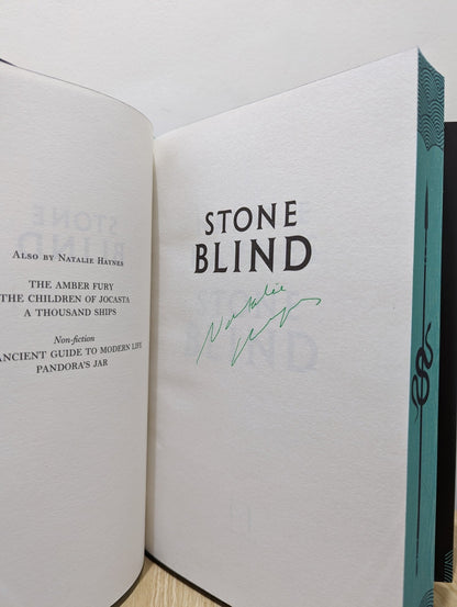 Stone Blind: Medusa's Story by Natalie Haynes (Signed First Edition with sprayed edges) - Fialta Books
