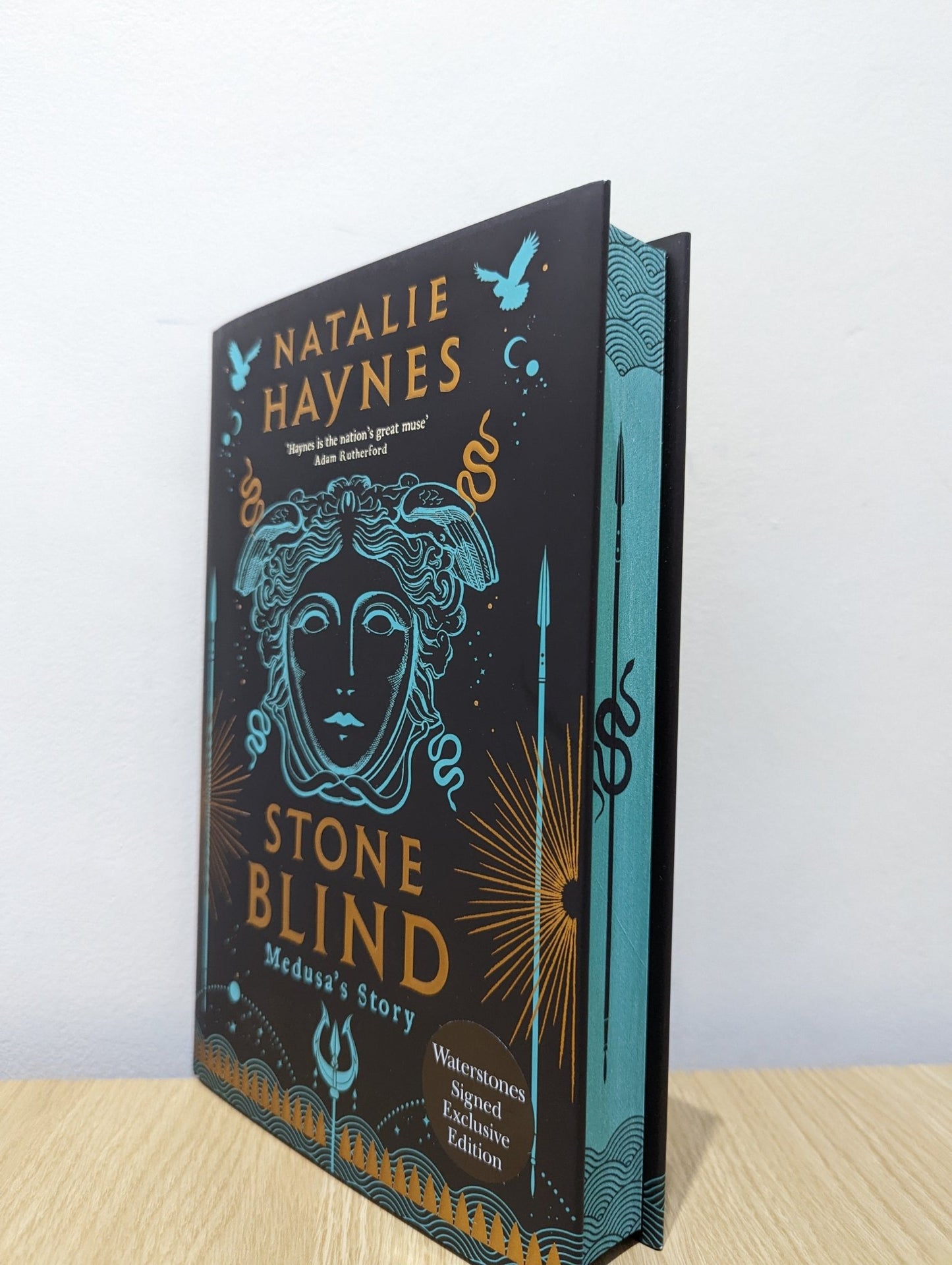 Stone Blind: Medusa's Story by Natalie Haynes (Signed First Edition with sprayed edges) - Fialta Books