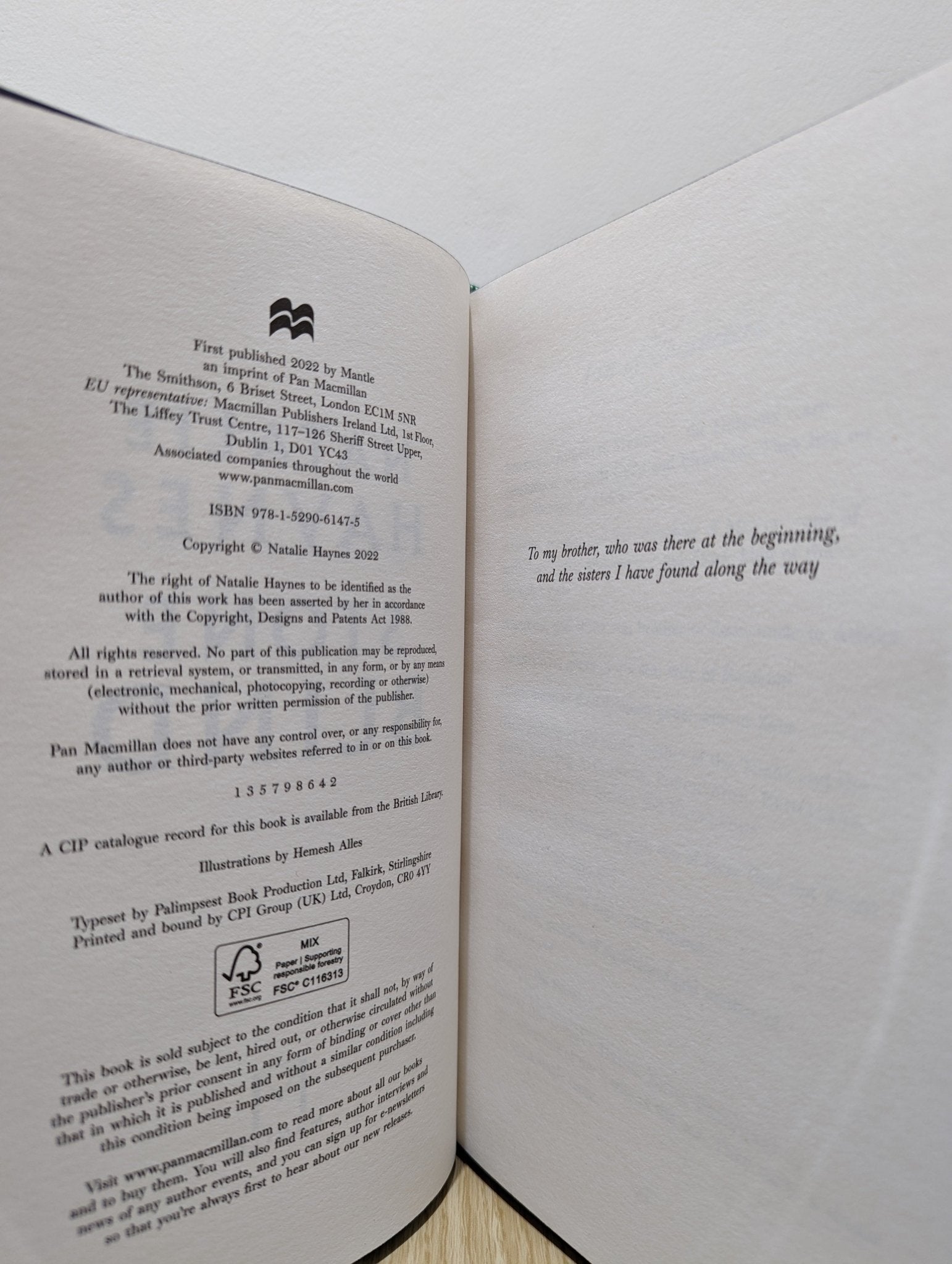 Stone Blind: Medusa's Story by Natalie Haynes (Signed First Edition with sprayed edges) - Fialta Books