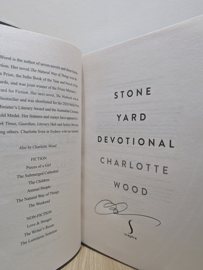 Stone Yard Devotional by Charlotte Wood (Signed First Edition) - Fialta Books
