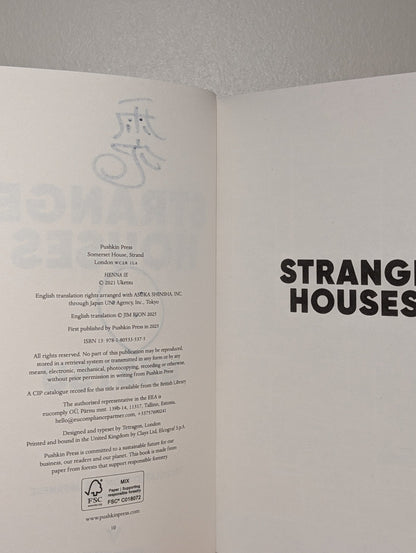 Strange Houses by Uketsu (Signed Edition) - Fialta Books