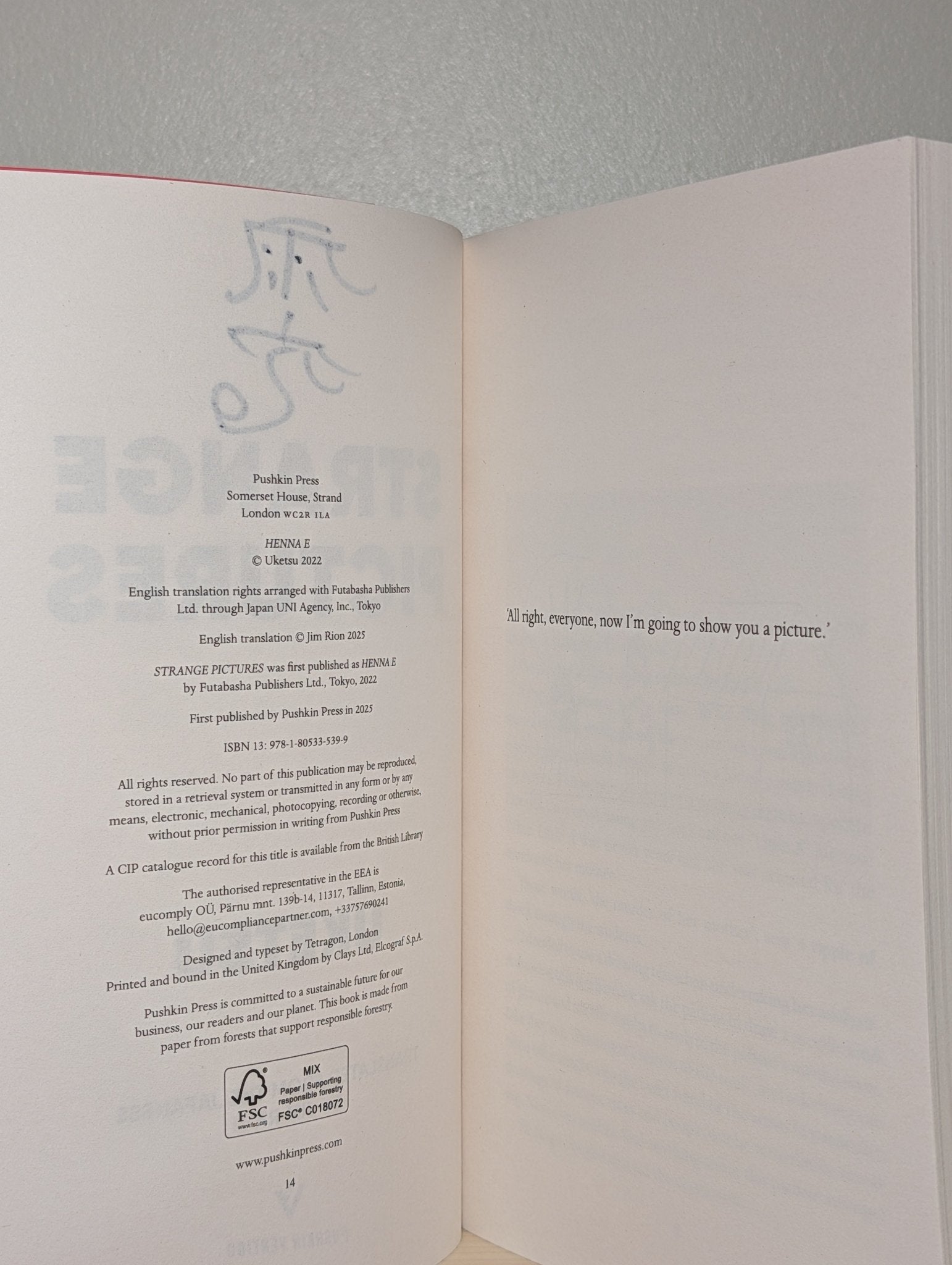 Strange pictures by Uketsu (Signed Edition) - Fialta Books