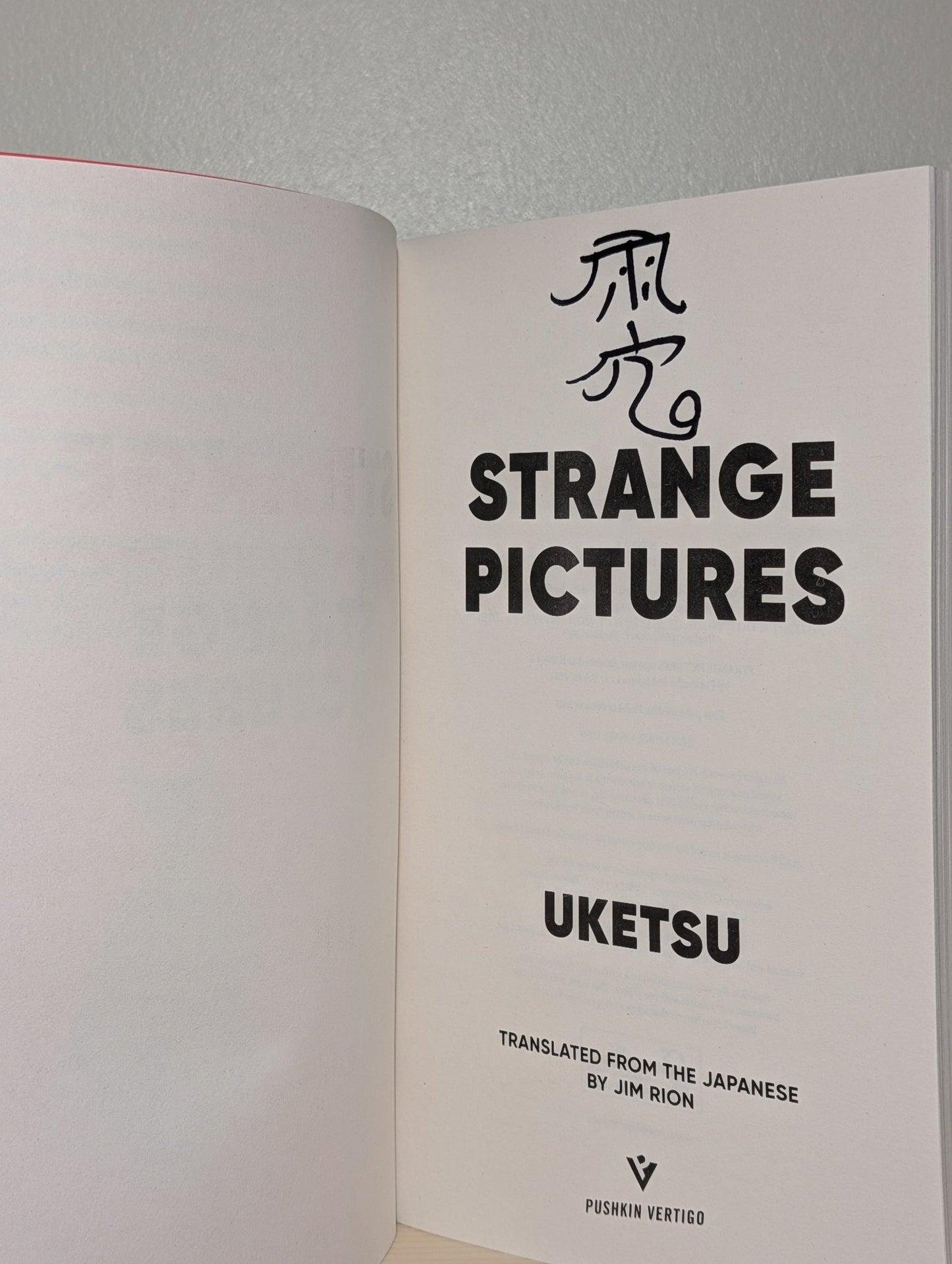Strange pictures by Uketsu (Signed Edition) - Fialta Books