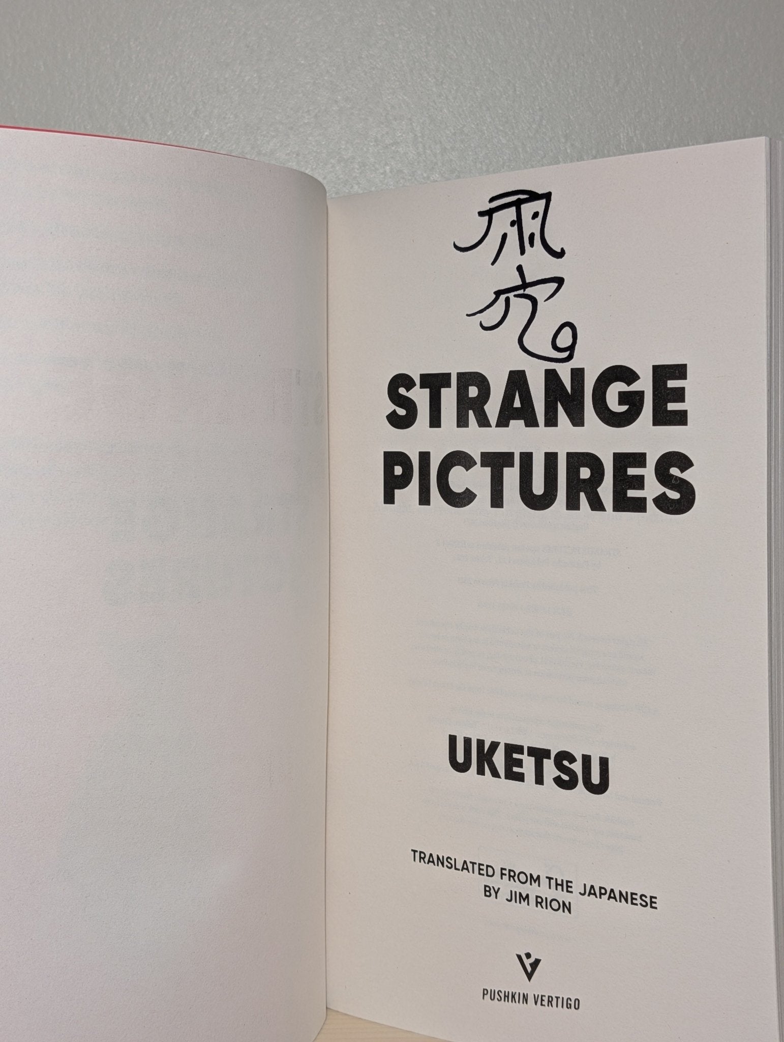 Strange pictures by Uketsu (Signed Edition) - Fialta Books