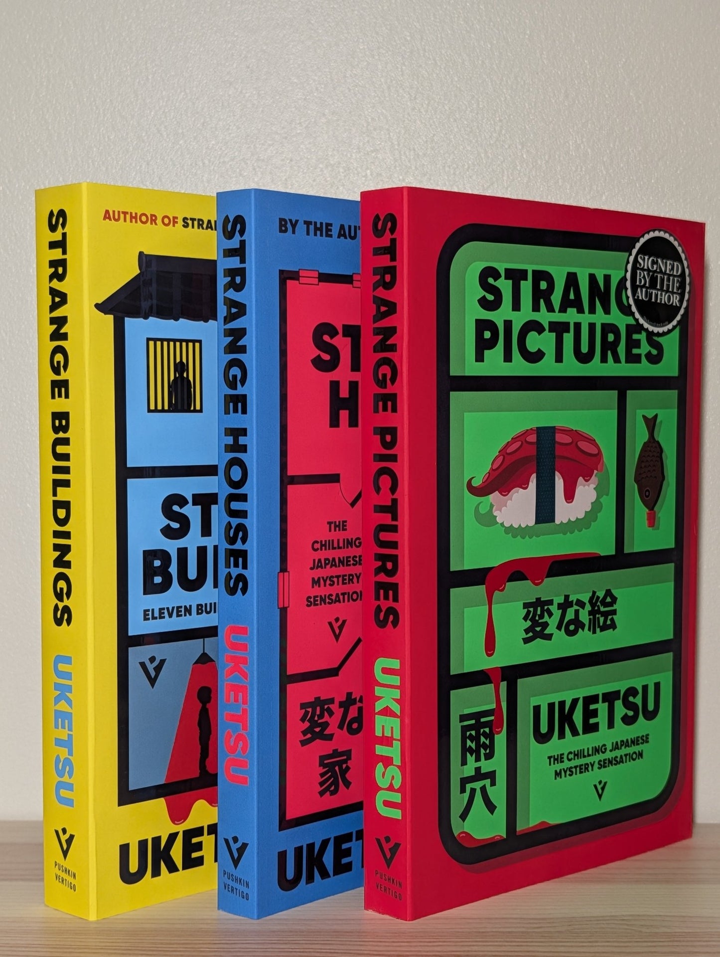 Strange Pictures; Strange Houses; Strange Buildings by Uketsu (Signed Edition Set) - Fialta Books