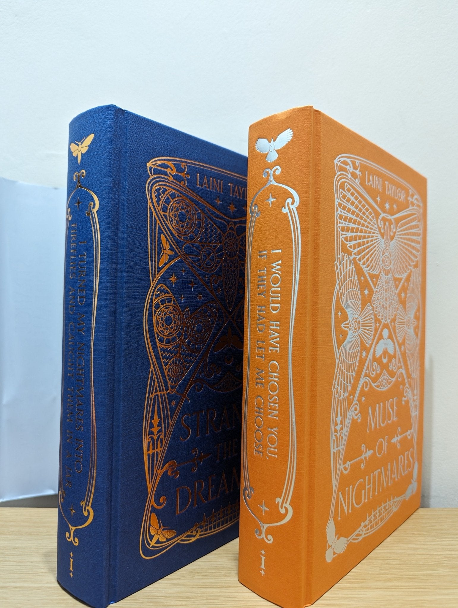 Strange the Dreamer; Muse of Nightmares by Laini Taylor (Signed Set with sprayed edges) - Fialta Books