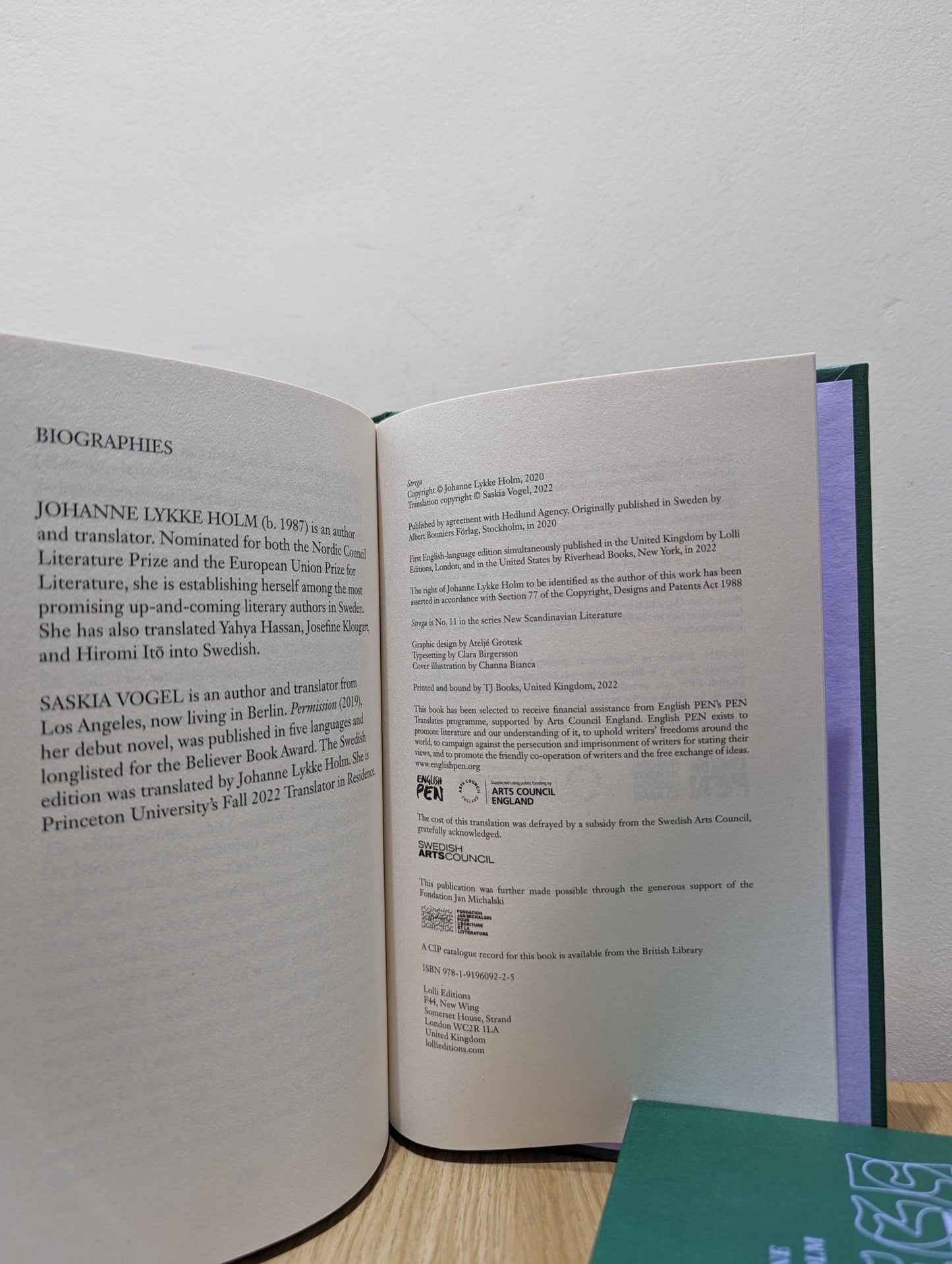 Strega by Johanne Lykke Holm (Signed First Edition) - Fialta Books