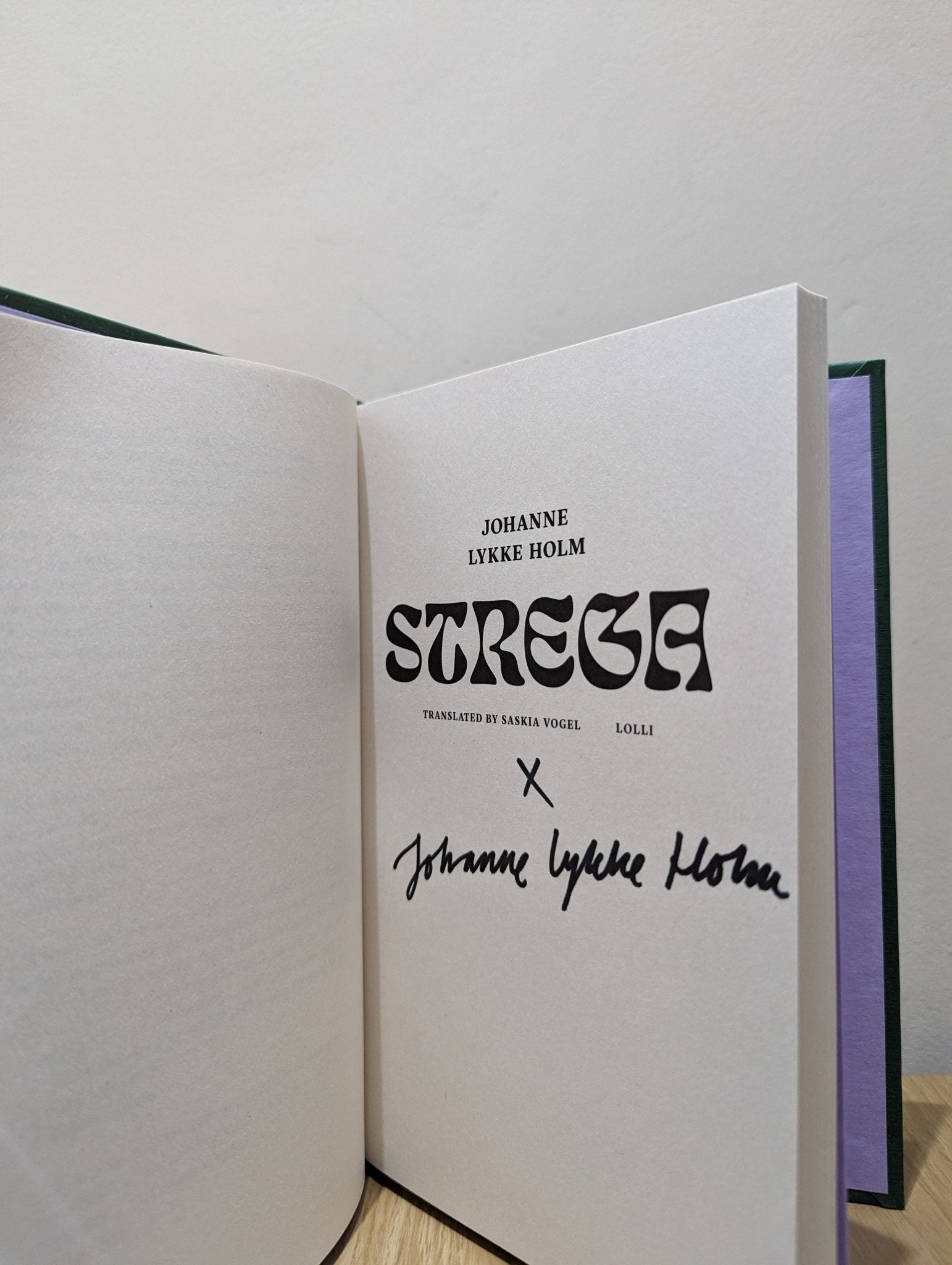 Strega by Johanne Lykke Holm (Signed First Edition) - Fialta Books