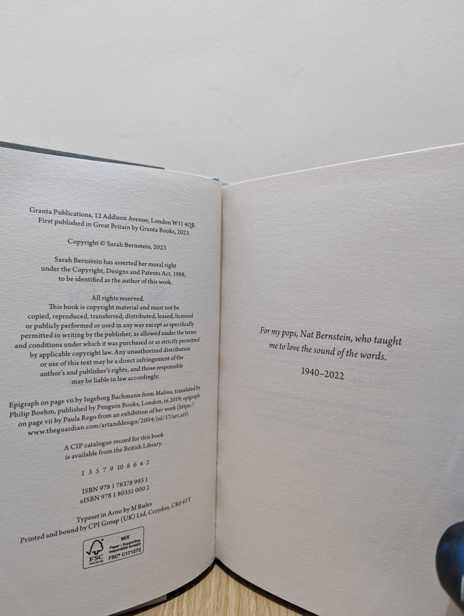 Study for Obedience by Sarah Bernstein (First Edition) - Fialta Books