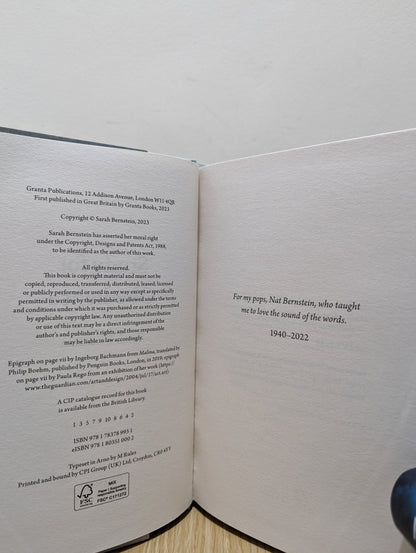 Study for Obedience by Sarah Bernstein (First Edition) - Fialta Books