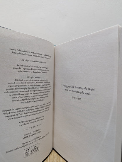 Study for Obedience by Sarah Bernstein (Signed) - Fialta Books