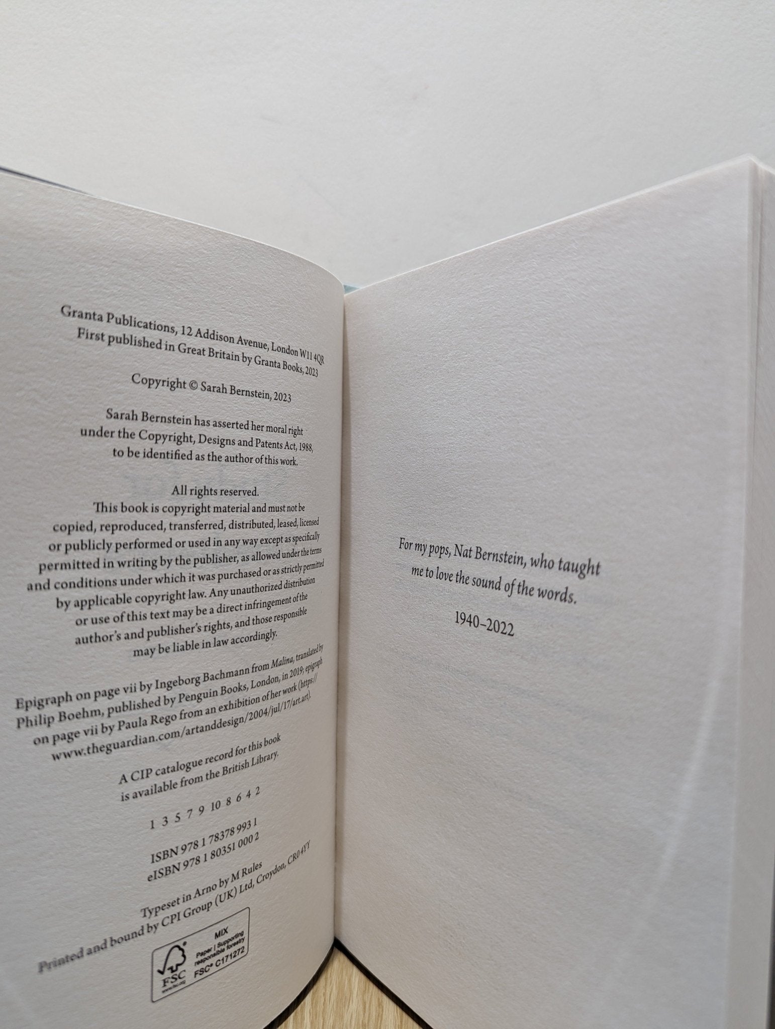 Study for Obedience by Sarah Bernstein (Signed First Edition) - Fialta Books