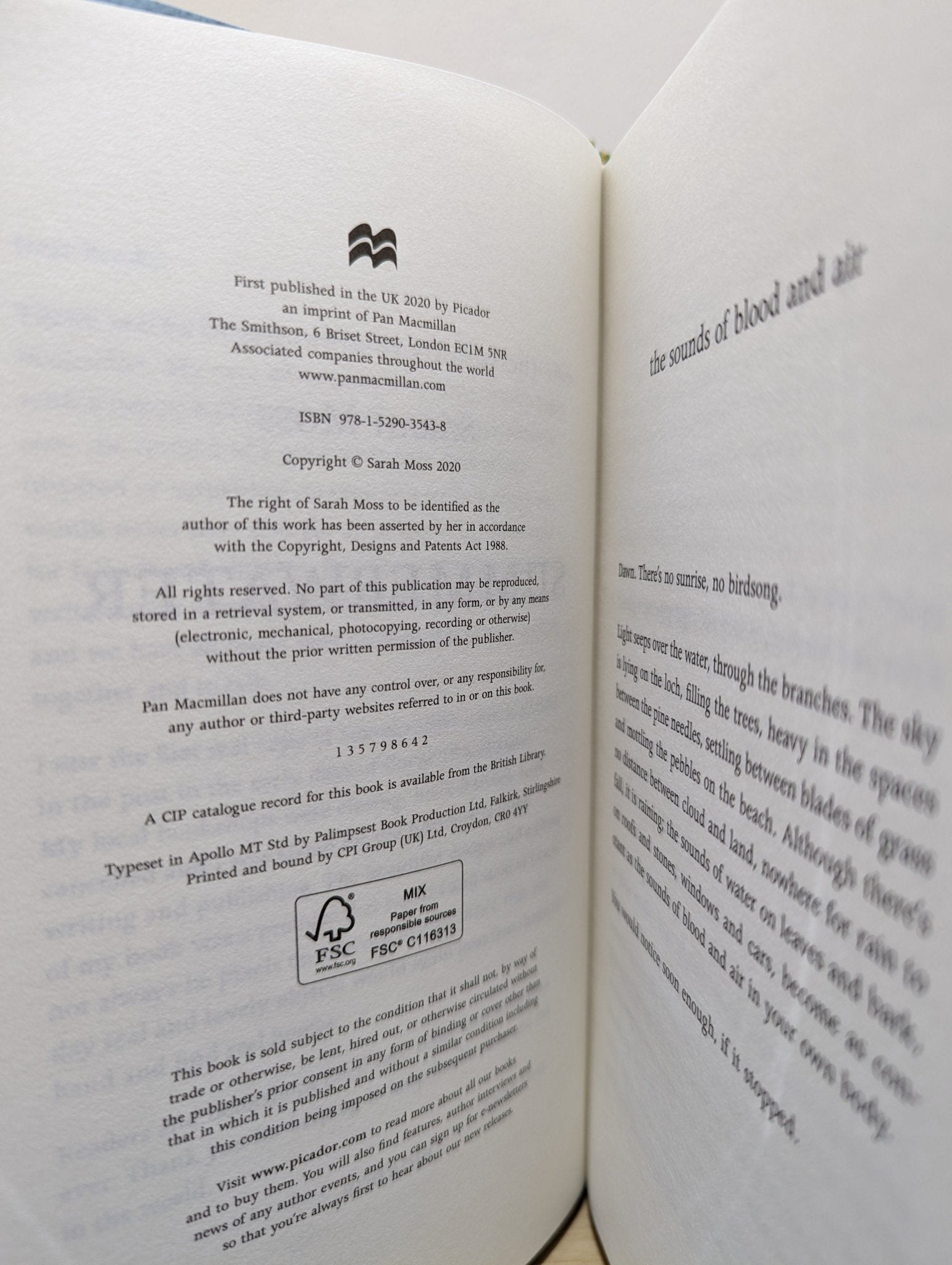 Summerwater by Sarah Moss (Signed Numbered First Edition) - Fialta Books