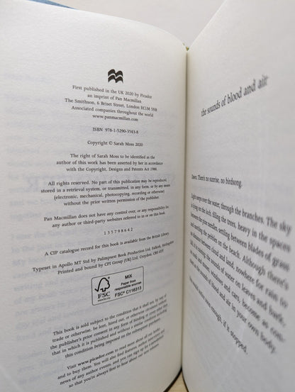 Summerwater by Sarah Moss (Signed Numbered First Edition) - Fialta Books