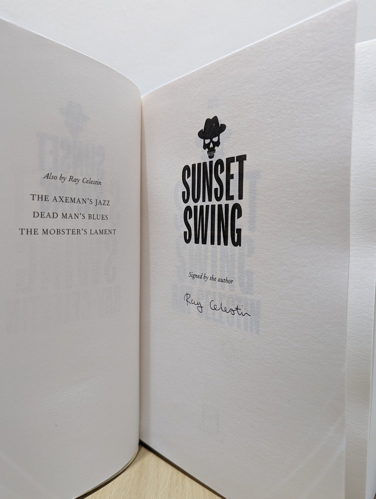Sunset Swing by Ray Celestin (Signed First Edition) - Fialta Books