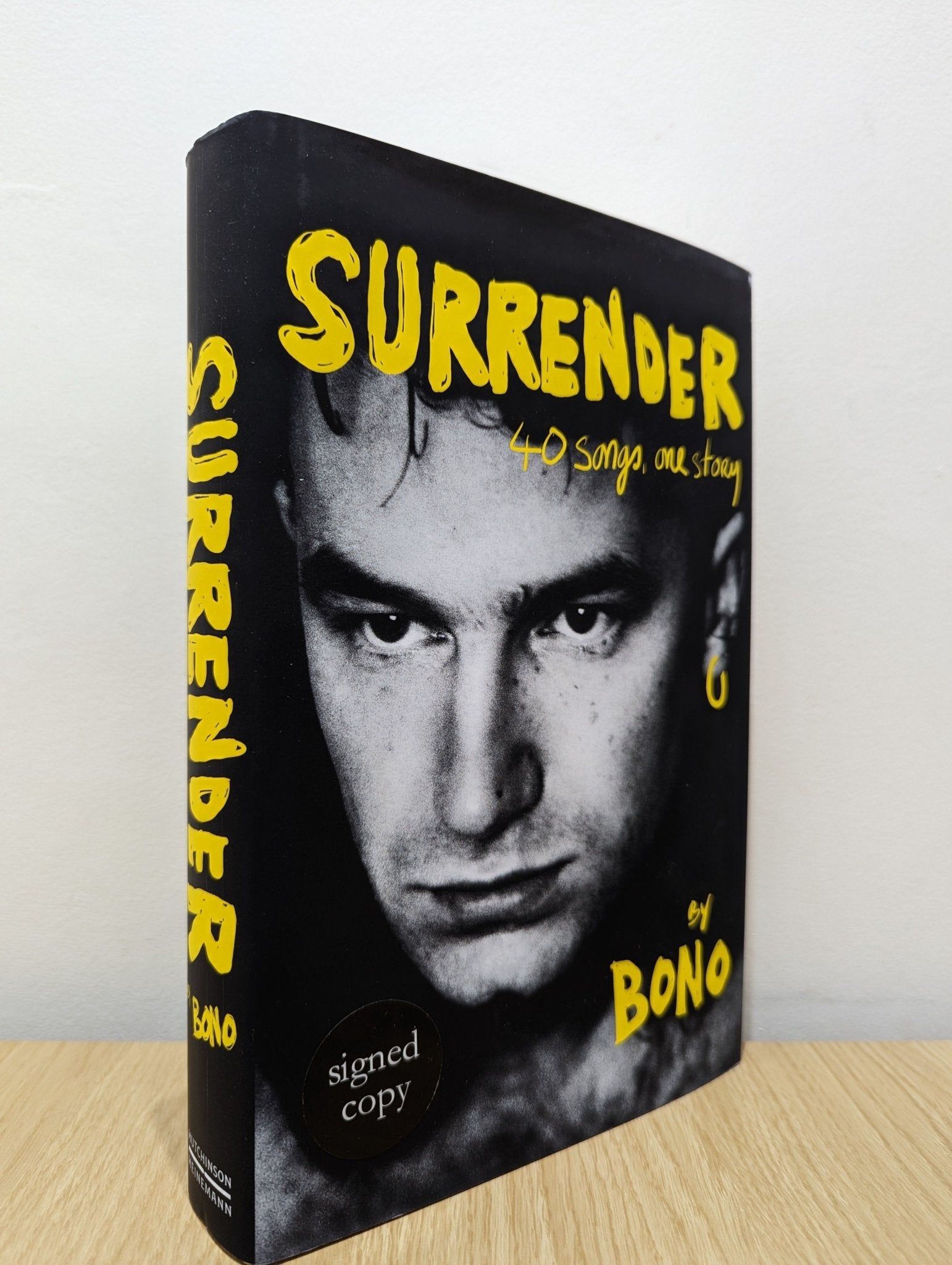 Surrender: 40 Songs, One Story by Bono (Signed First Edition) – Fialta ...