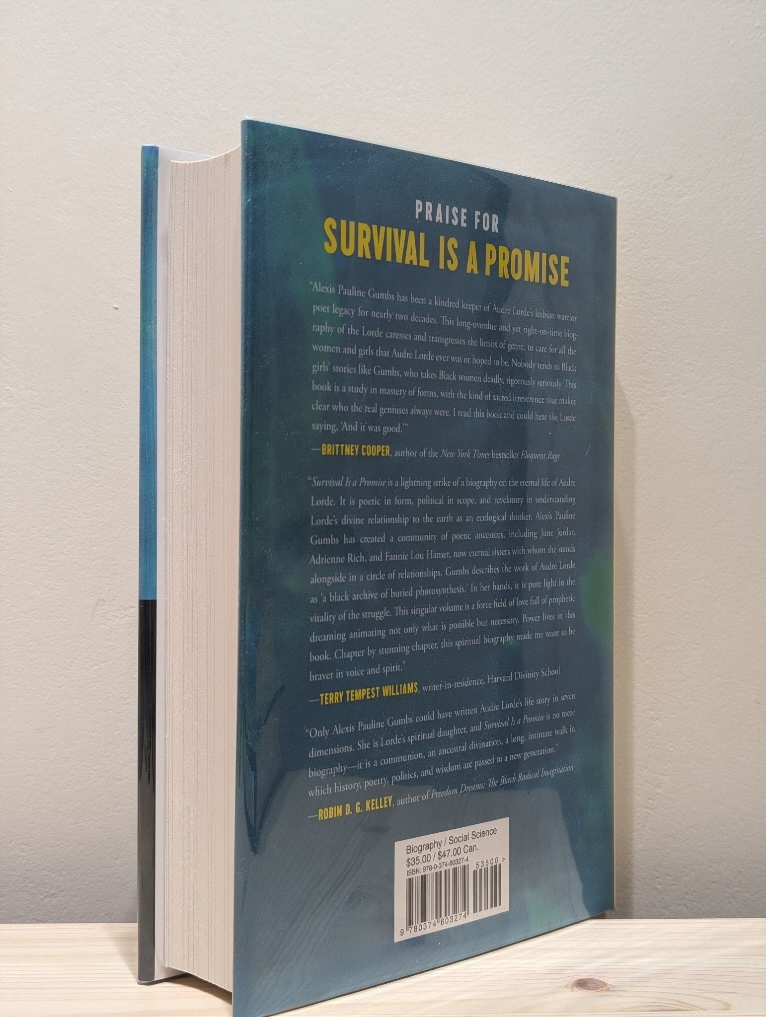 Survival Is a Promise: The Eternal Life of Audre Lorde by Alexis Pauline Gumbs (Signed First Edition) - Fialta Books