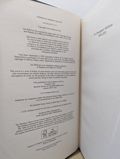 Sweet Tooth by Ian McEwan - Fialta Books