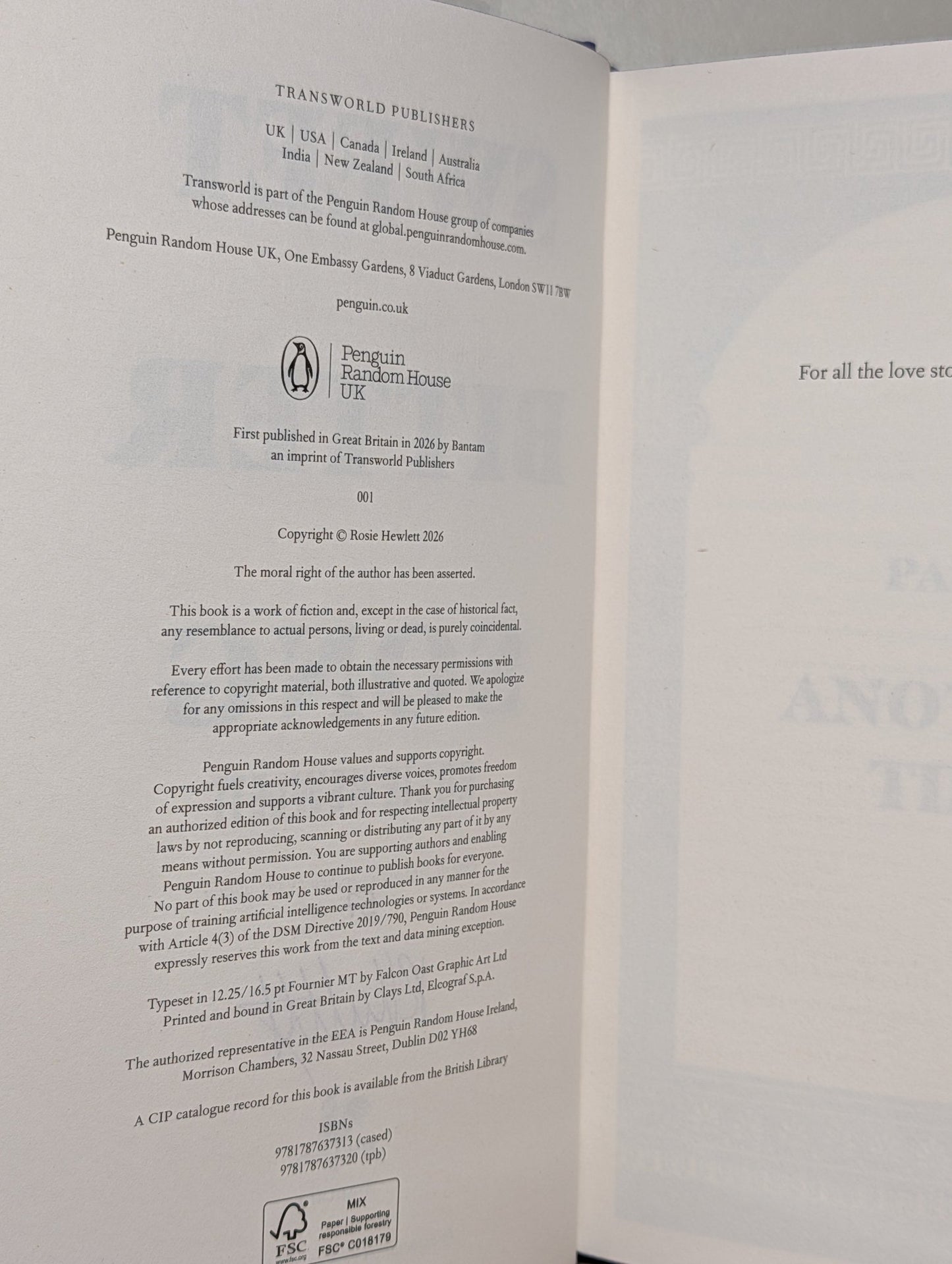 Sweetbitter Song by Rosie Hewlett (Signed Numbered Edition with sprayed edges) - Fialta Books