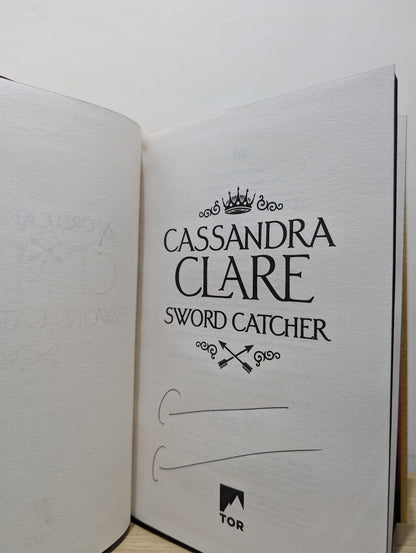 Sword Catcher by Cassandra Clare (Signed First Edition with sprayed edges and postcard) - Fialta Books