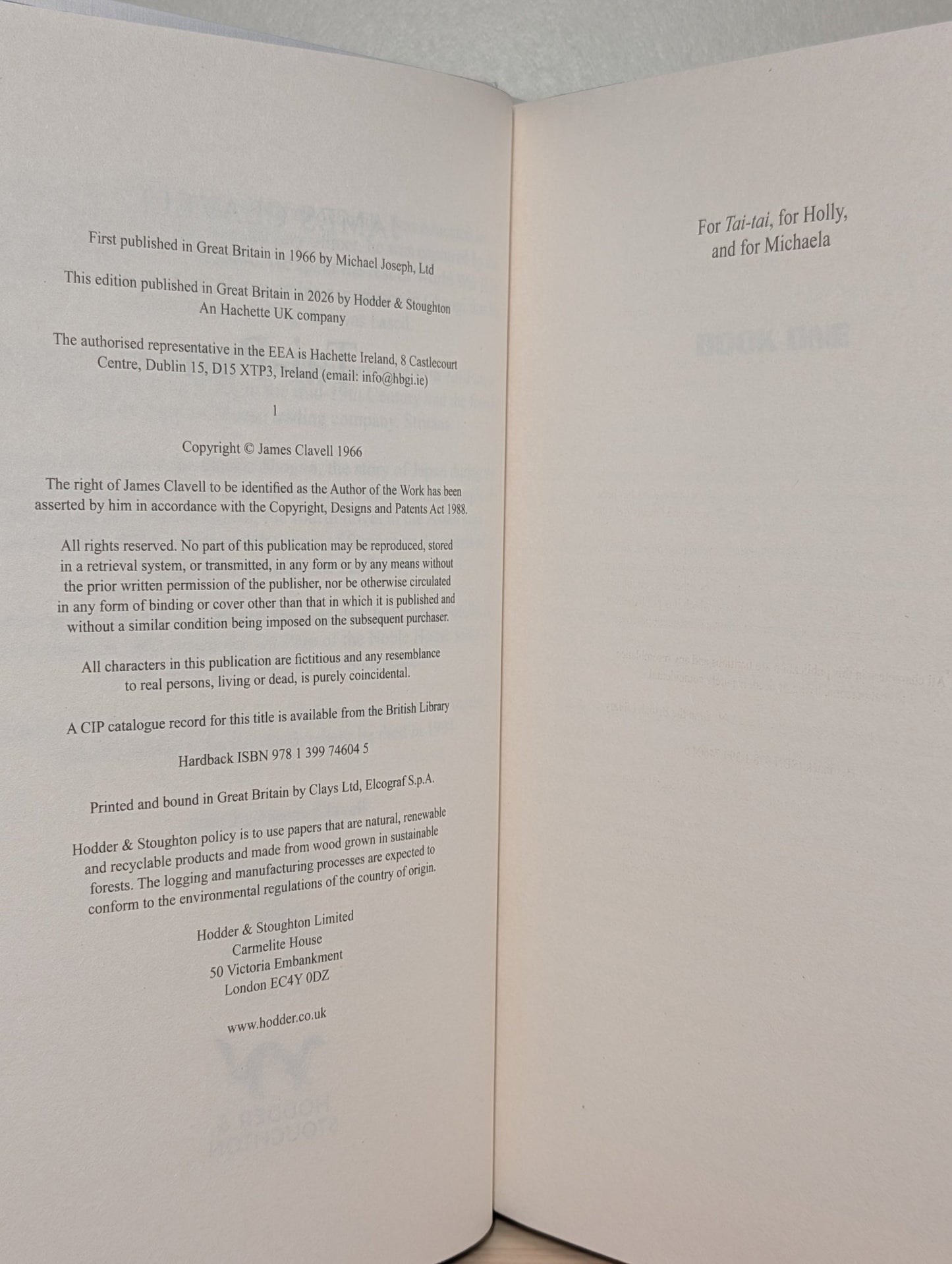 Tai - Pan by James Clavell (Deluxe Edition with sprayed edges) - Fialta Books
