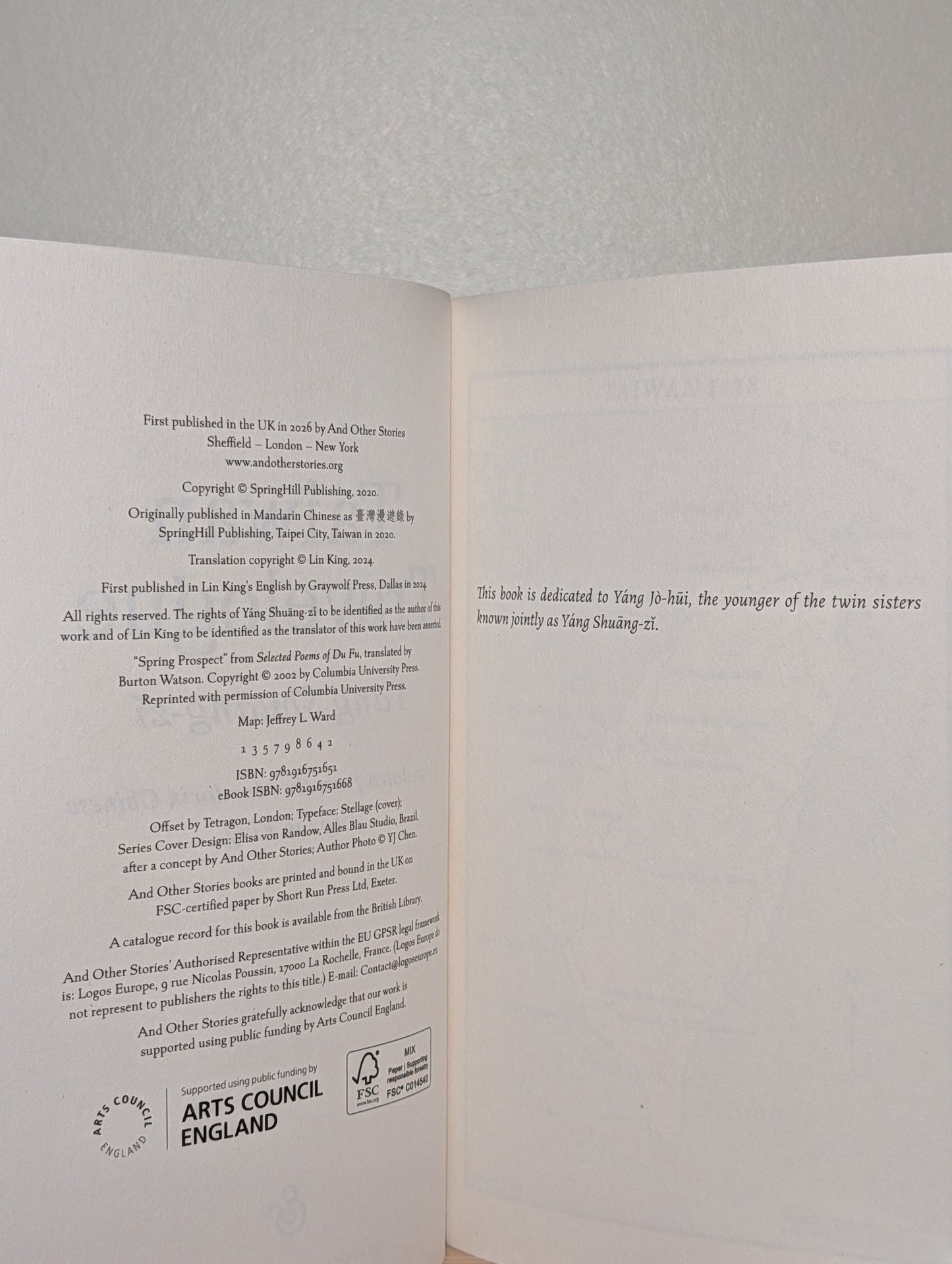 Taiwan Travelogue by Yang Shuang - zi (First Edition) - Fialta Books