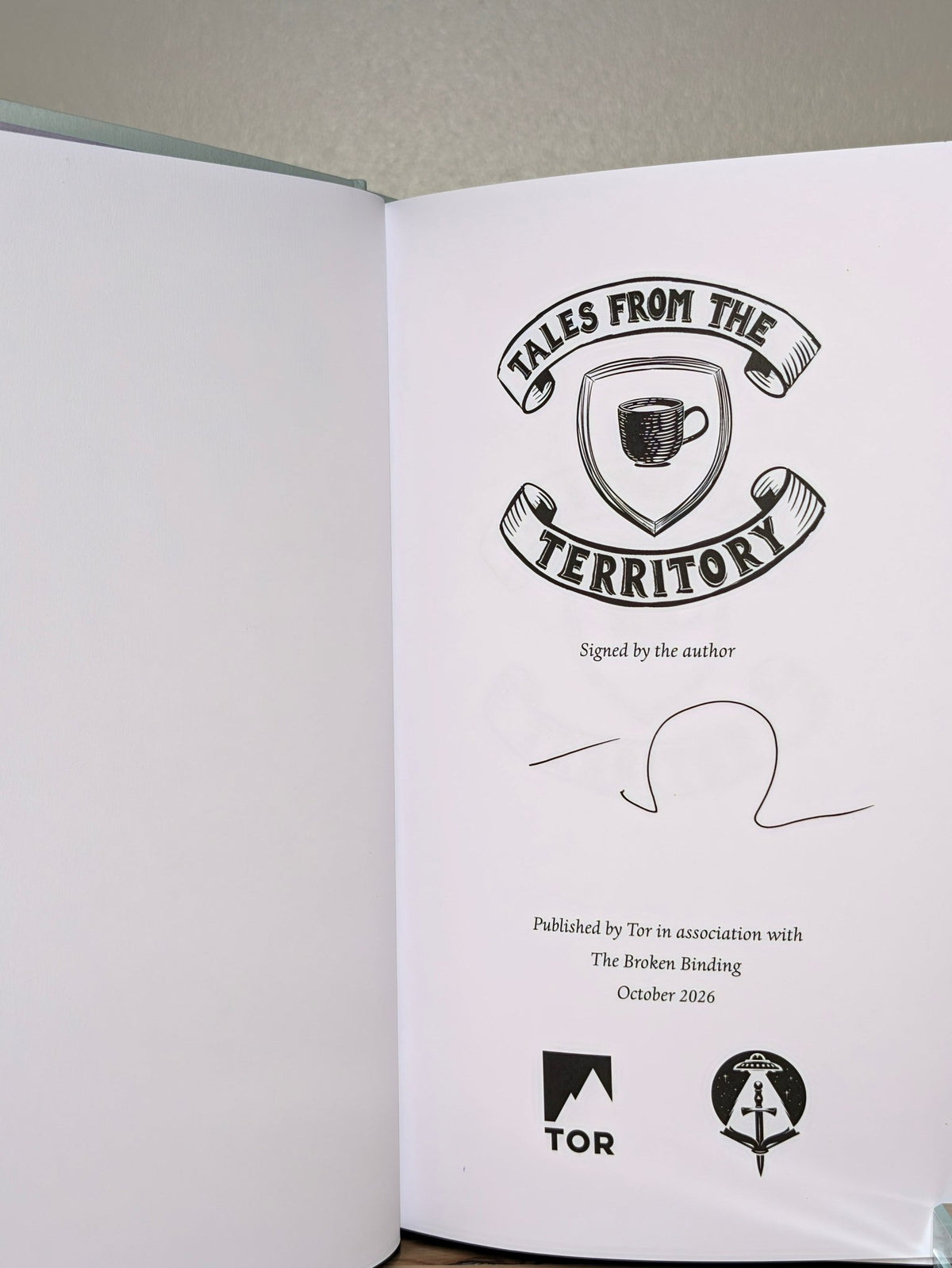 Tales from the Territory by Travis Baldree (Signed First Edition with sprayed edges) - Fialta Books