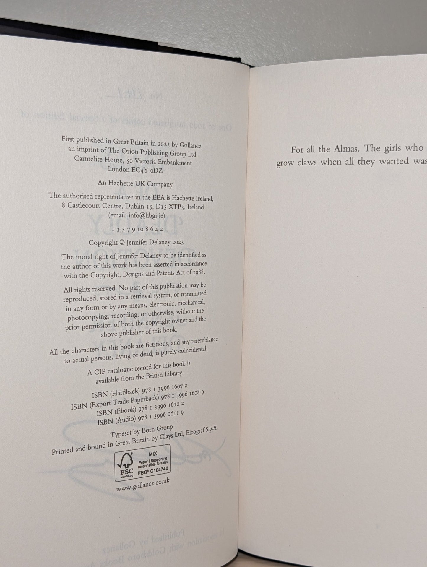 Tales of a Deadly Devotion by Jennifer Delaney (Signed Numbered First Edition with sprayed edges) - Fialta Books