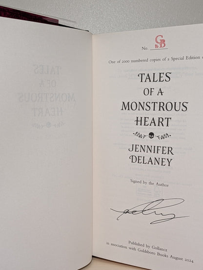 Tales of a Monstrous Heart by Jennifer Delaney (Signed First Edition with sprayed edges) - Fialta Books