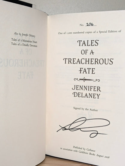 Tales of a Monstrous Heart; Tales of a Deadly Devotion; Tales of a Treacherous Fate (Signed Numbered Set with sprayed edges) - Fialta Books