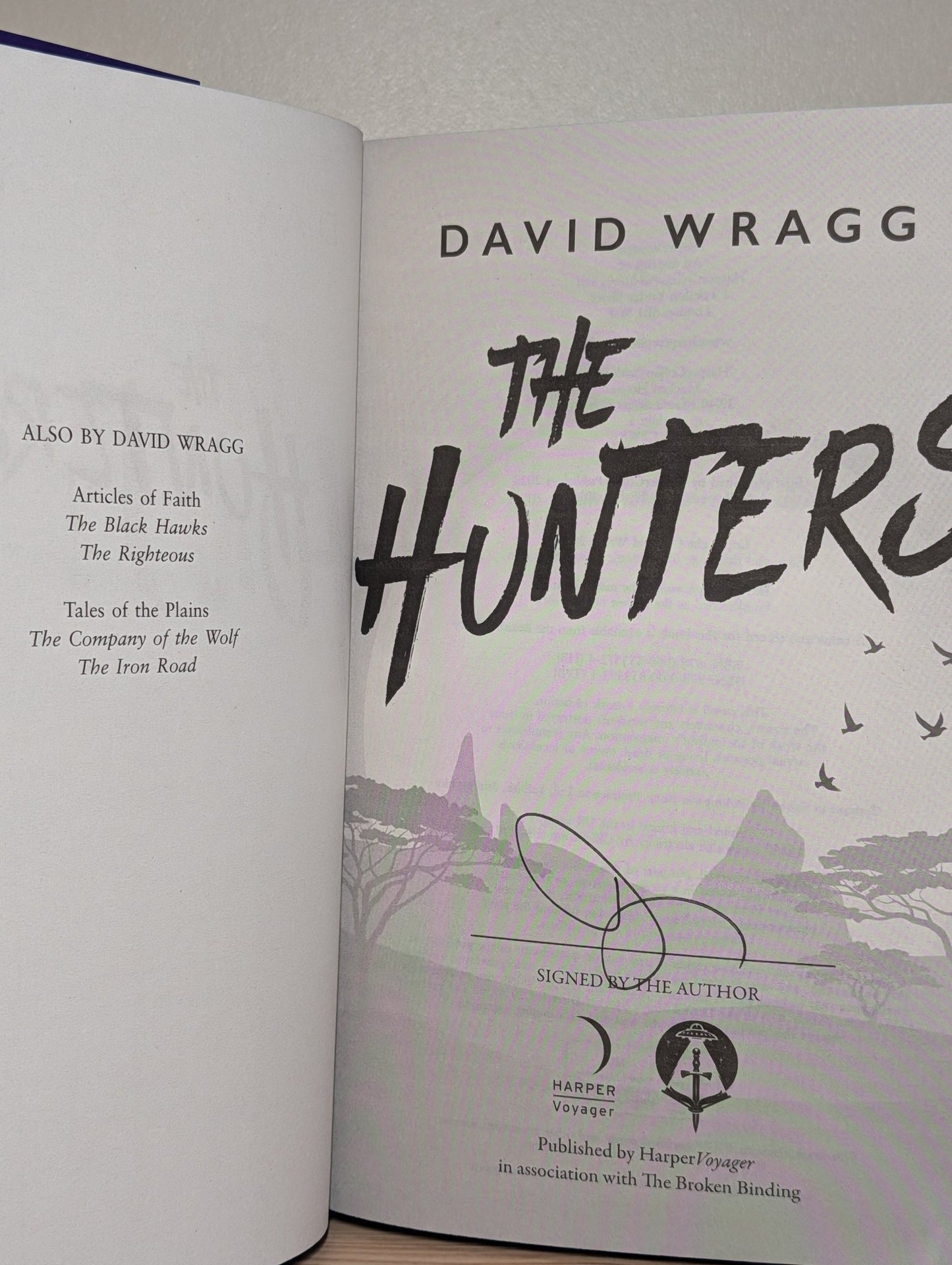 Tales of the Plains: Hunters; Company of the Wolf; Iron Road by David Wragg (Signed with sprayed edges) - Fialta Books