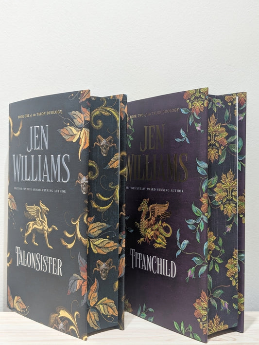 Talon Duology: Talonsister; Titanchild by Jen Williams (Signed Edition Set with sprayed edges) - Fialta Books