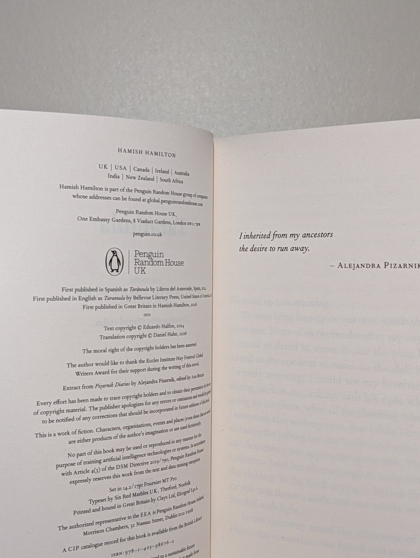 Tarantula by Eduardo Halfon (Signed First Edition) - Fialta Books