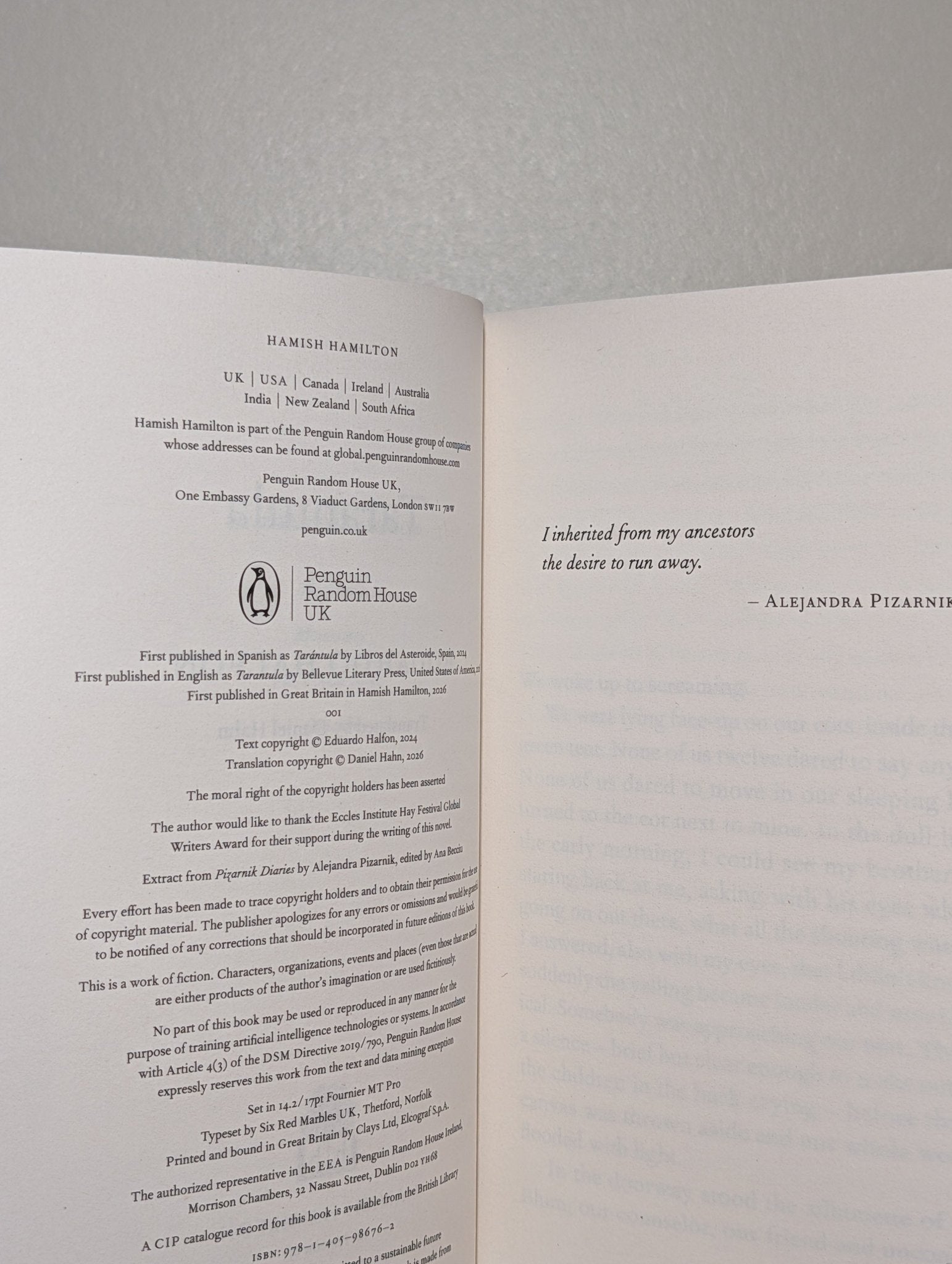 Tarantula by Eduardo Halfon (Signed First Edition) - Fialta Books