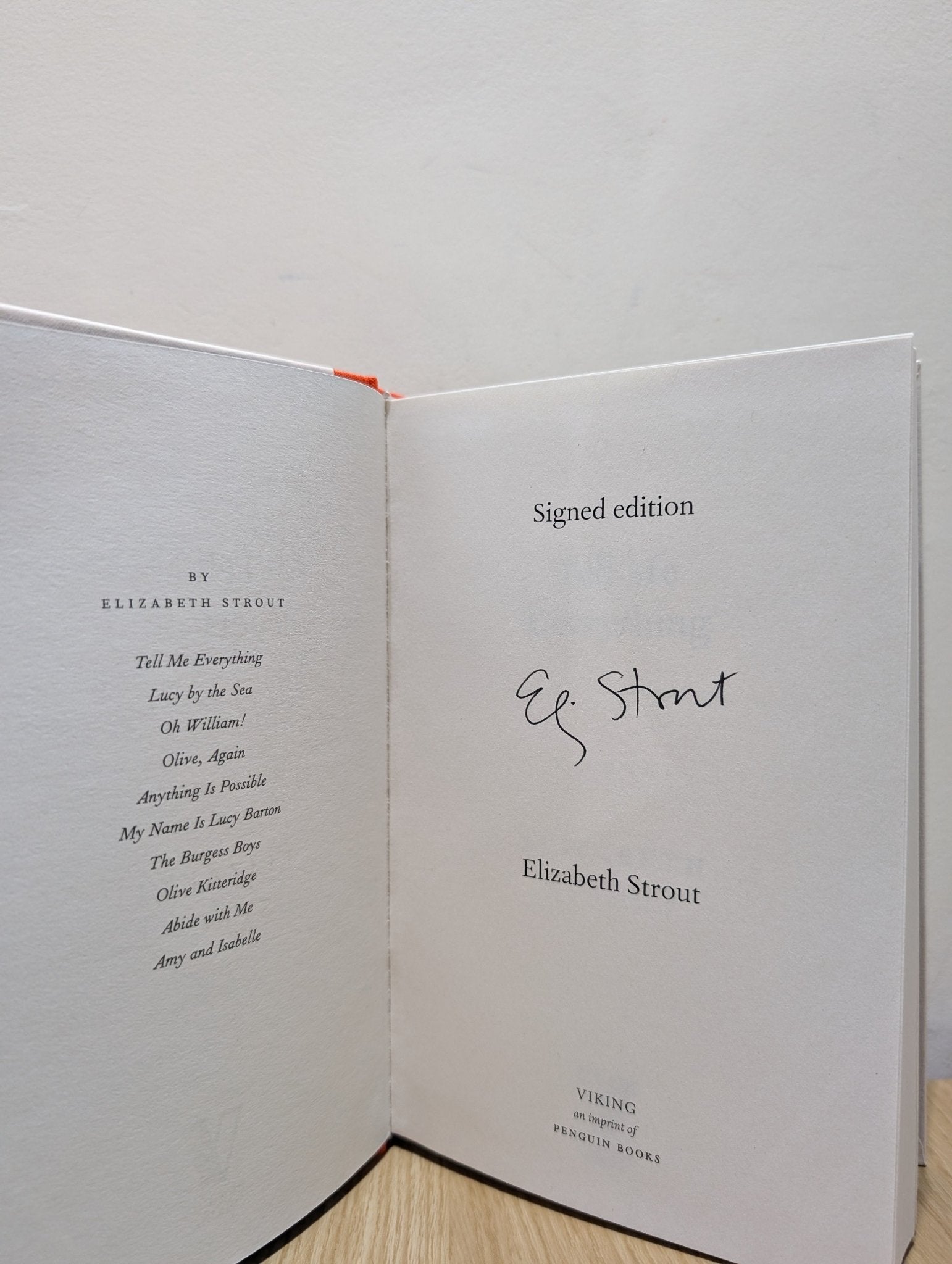 Tell Me Everything by Elizabeth Strout (Signed First Edition) - Fialta Books