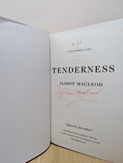 Tenderness by Alison MacLeod (Signed First Edition with sprayed edges) - Fialta Books
