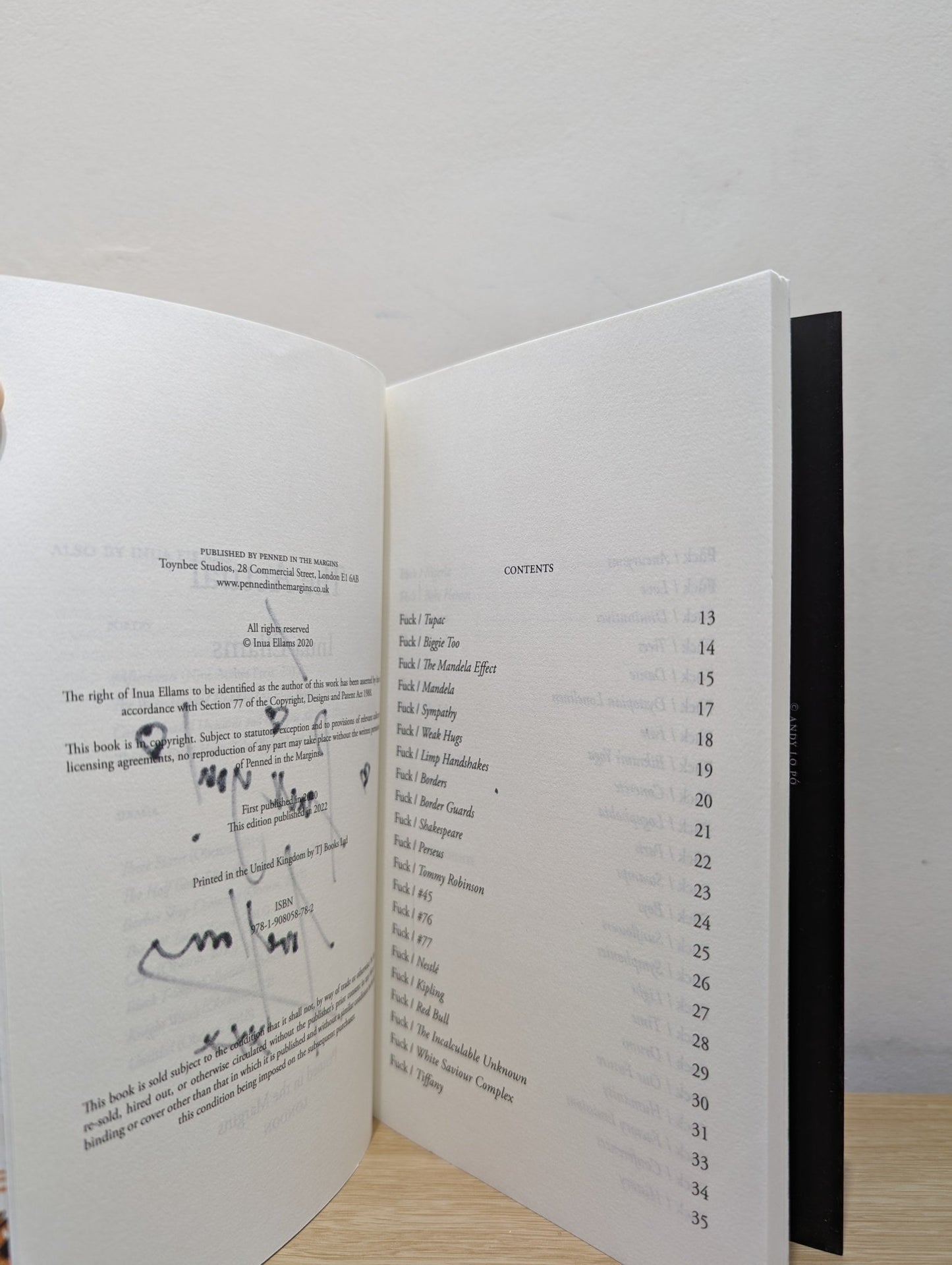 The Actual by Inua Ellams (Signed) - Fialta Books