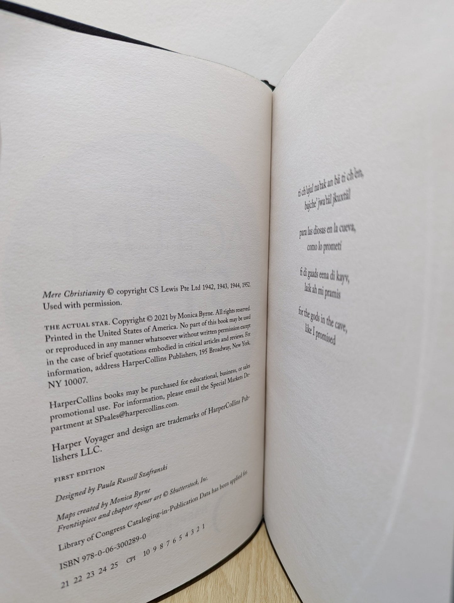 The Actual Star: A Novel by Monica Byrne (Signed Numbered First Edition) - Fialta Books