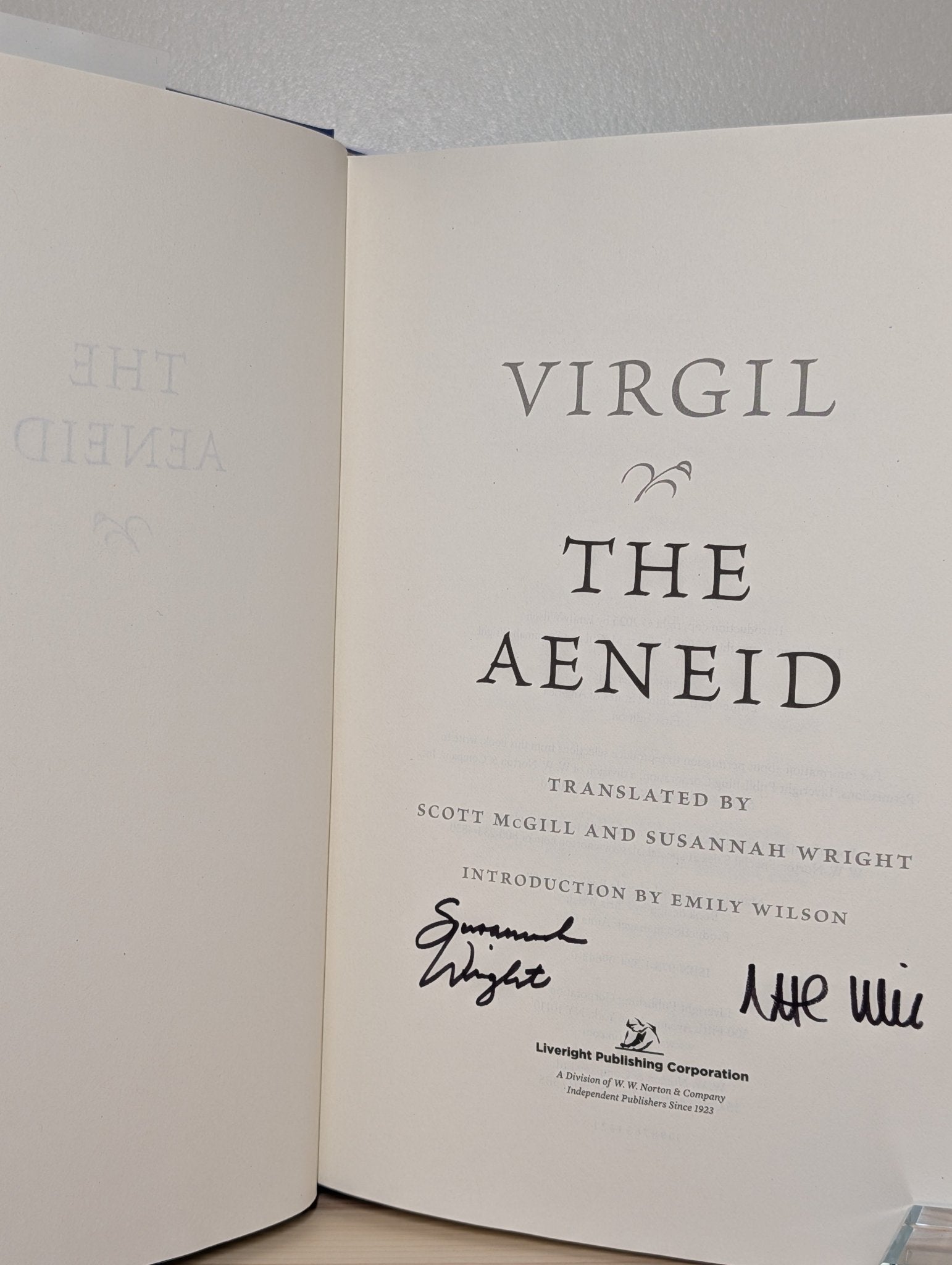 The Aeneid by Virgil (Double Signed First Edition) - Fialta Books