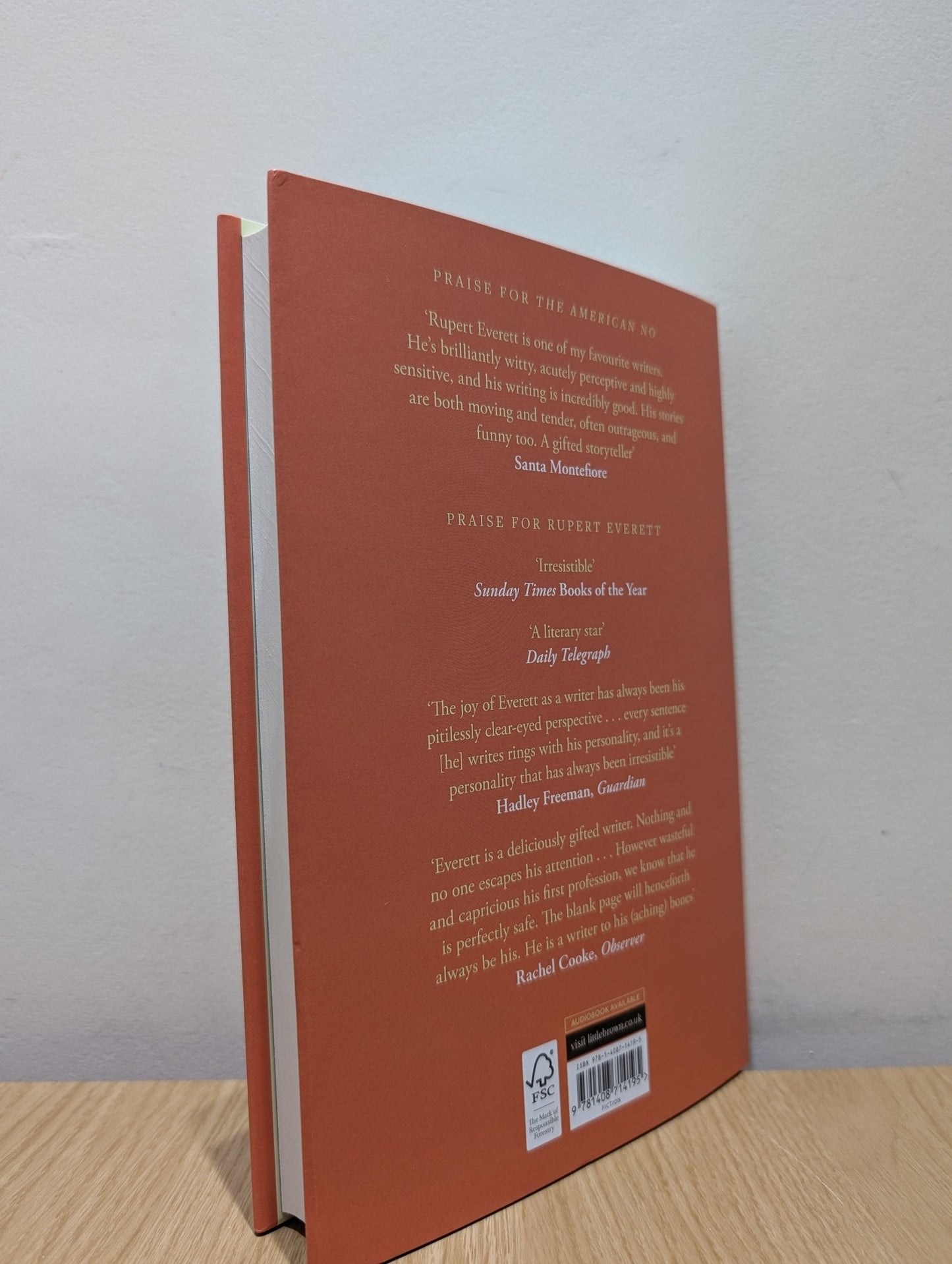 The American No by Rupert Everett (Signed First Edition) - Fialta Books