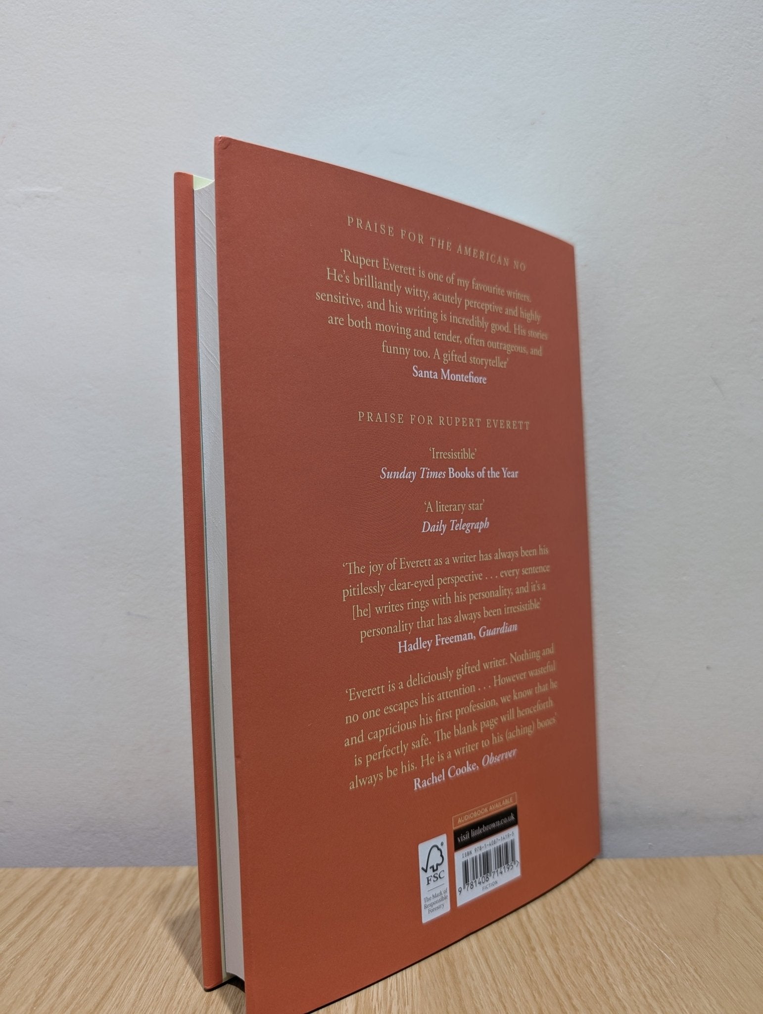 The American No by Rupert Everett (Signed First Edition) - Fialta Books