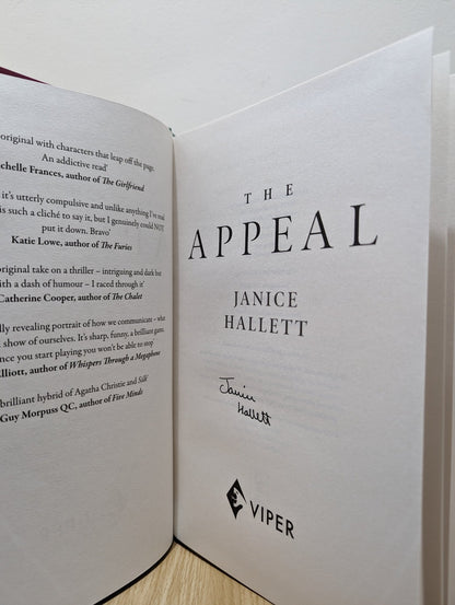 The Appeal by Janice Hallett (Signed) - Fialta Books