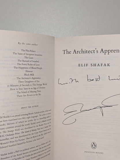 The Architect's Apprentice by Elif Shafak (Signed) - Fialta Books